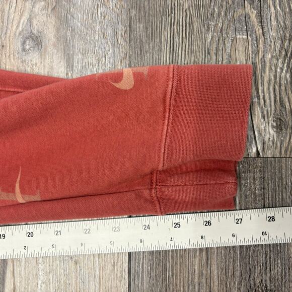 Nike Sportswear Club Fleece Rust Pink Mens M AOP Swoosh Tapered Jogger Sweatpant - Picture 9 of 14